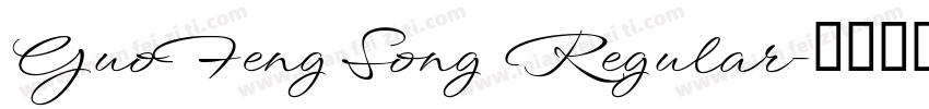 GuoFeng Song Regular字体转换